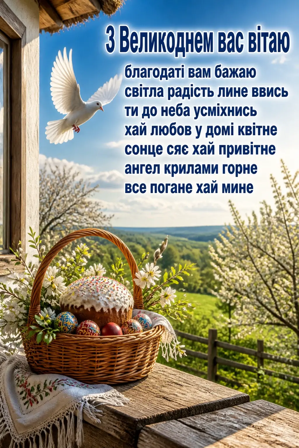 привітання з великоднем