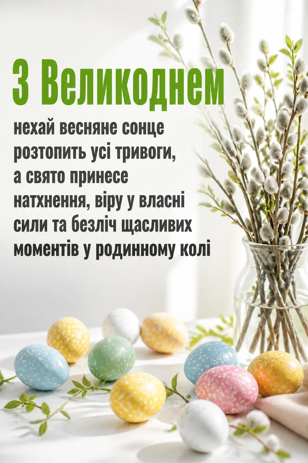привітання з великоднем