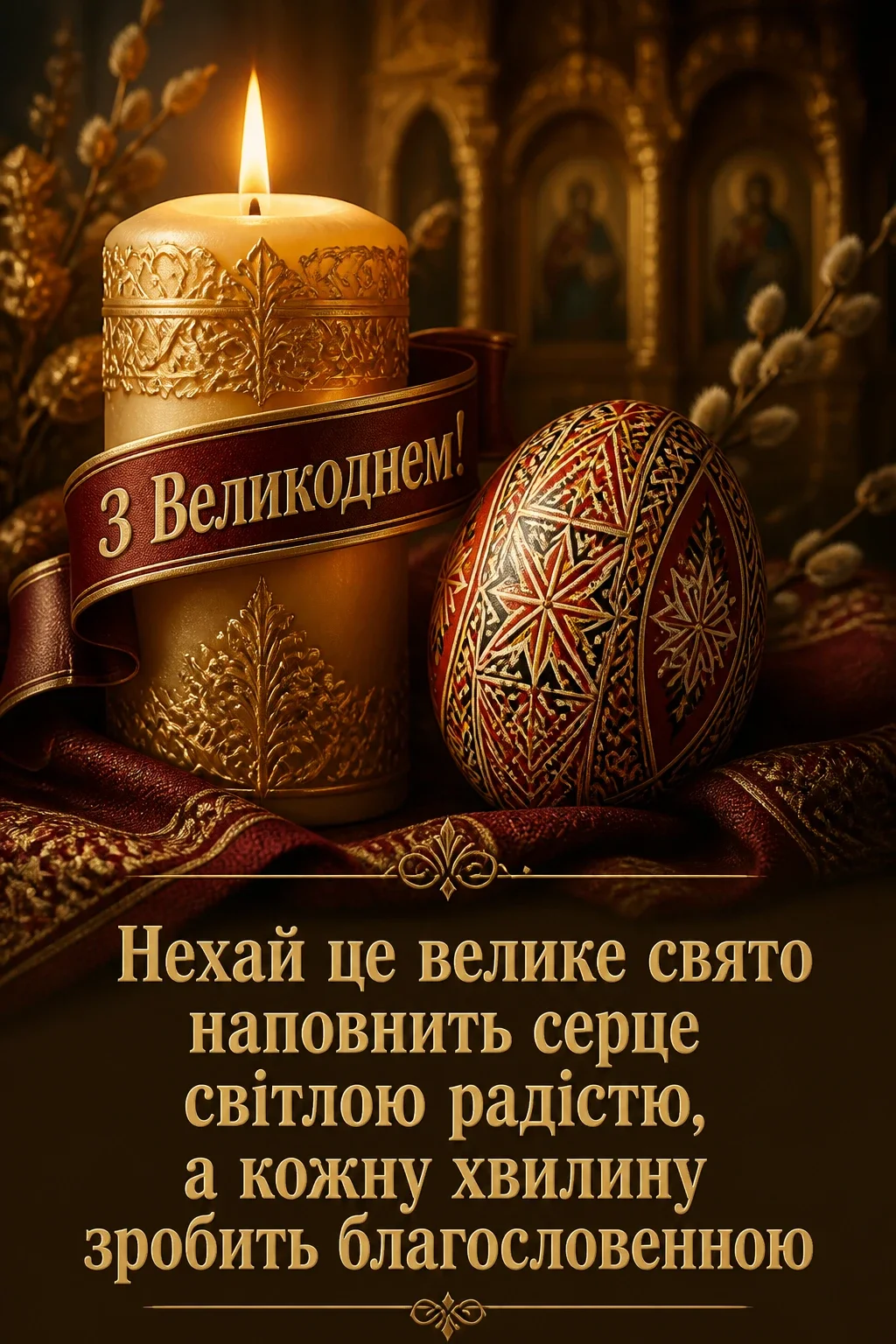 привітання з великоднем
