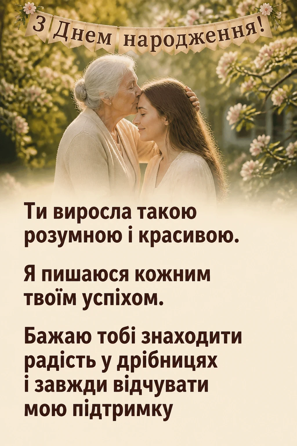 від бабусі внучка онучки привітання з днем народження внучки