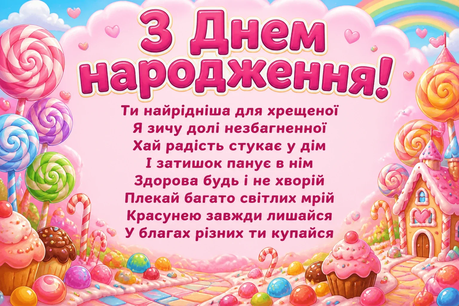привітання з днем народження хрещениці привітання з днем народження хрещениці