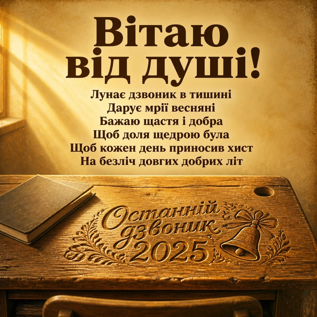 привітання з останнім дзвоником 2025 привітання з останнім дзвоником 2025