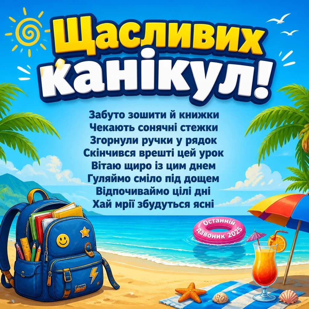 привітання з останнім дзвоником 2025 привітання з останнім дзвоником 2025