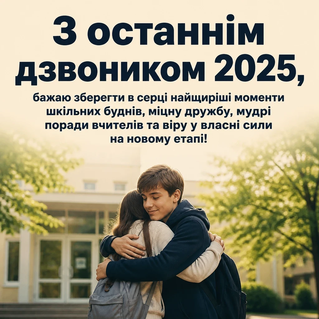 привітання з останнім дзвоником 2025 привітання з останнім дзвоником 2025