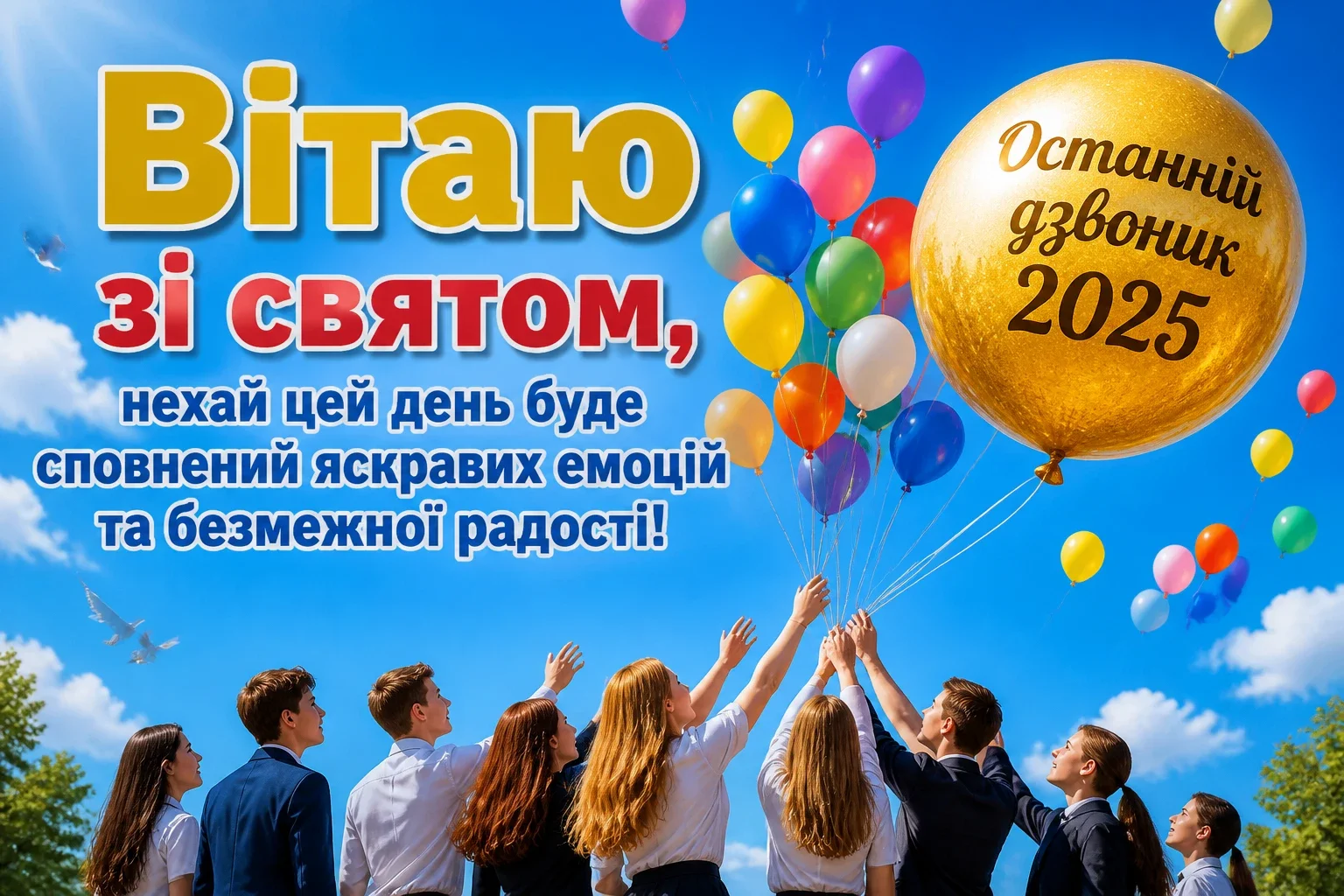 привітання з останнім дзвоником 2025 привітання з останнім дзвоником 2025